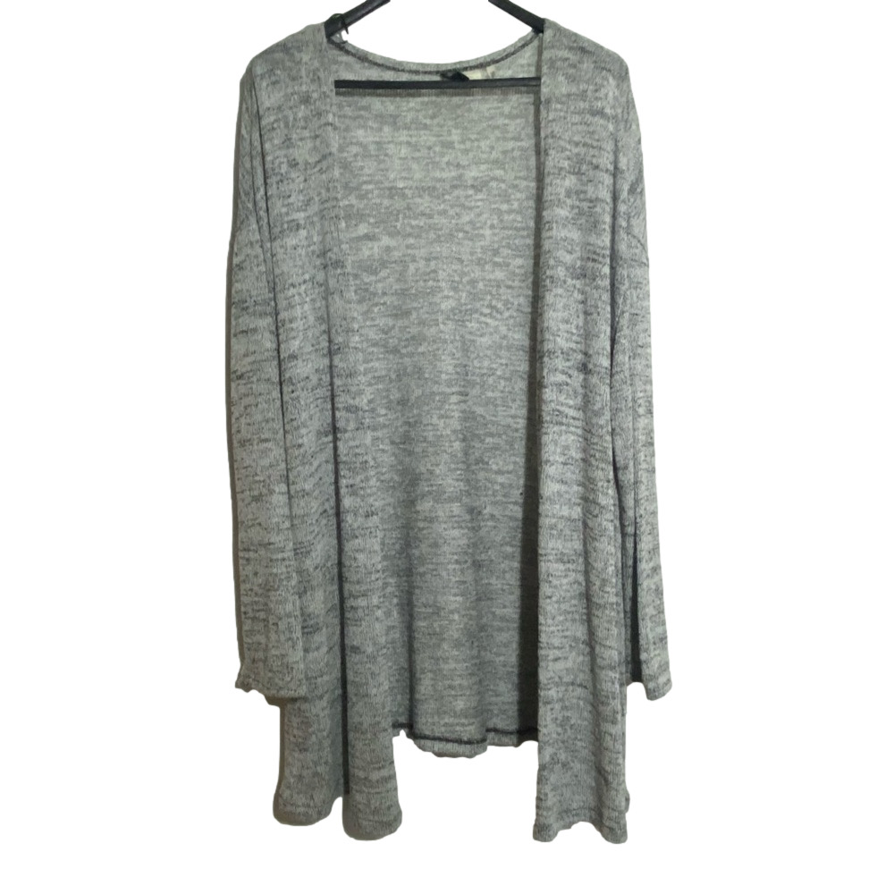 🎈H&M dividend light grey open front lightweight soft women’s cardigan size L